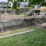 retaining wall construction