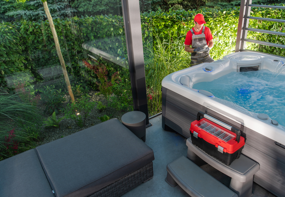 Professional Hot Tub installation by Van Skyline