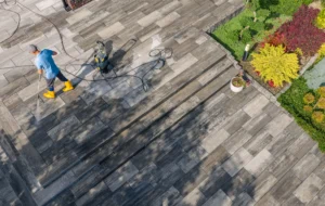 Preventing moss and algae buildup on Vancouver hardscaped surfaces