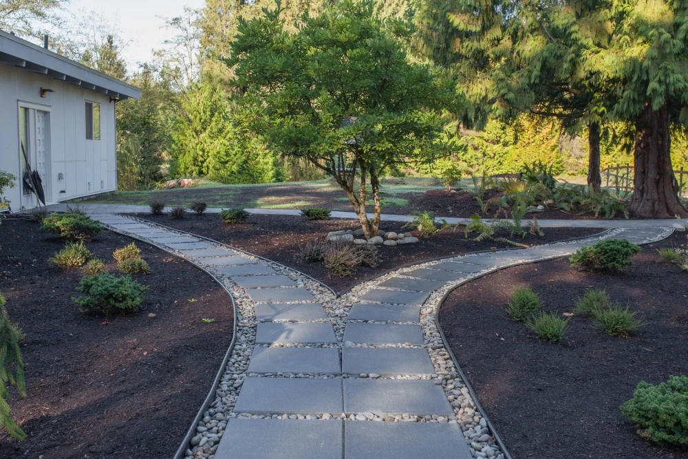 paving-stones-vancouver Forked paving stone path